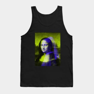 Monna Lisa with a Pearl Earring Interactive Yellow&Blue Filter #2 By Red&Blue Tank Top